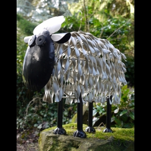 Medium Metal Handmade Sheep Home Shop Or Garden Ornament